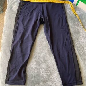 Tory Sport Navy and Black Cropped Leggings